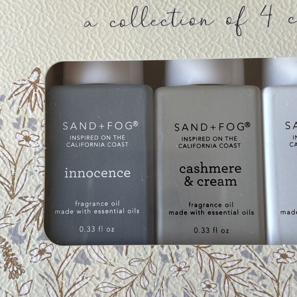 Sand + Fog Diffuser Oils Vanilla Reserve Innocence White Cotton Cashmere & Cream - Picture 2 of 5